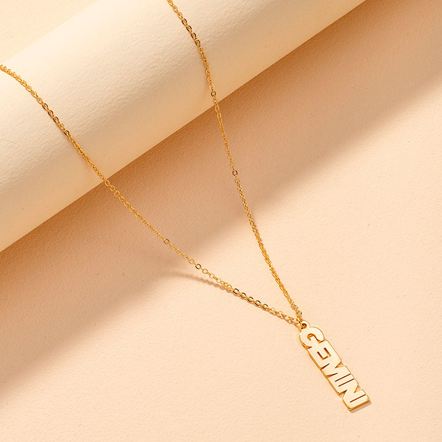 Collar Letras del Zodiaco