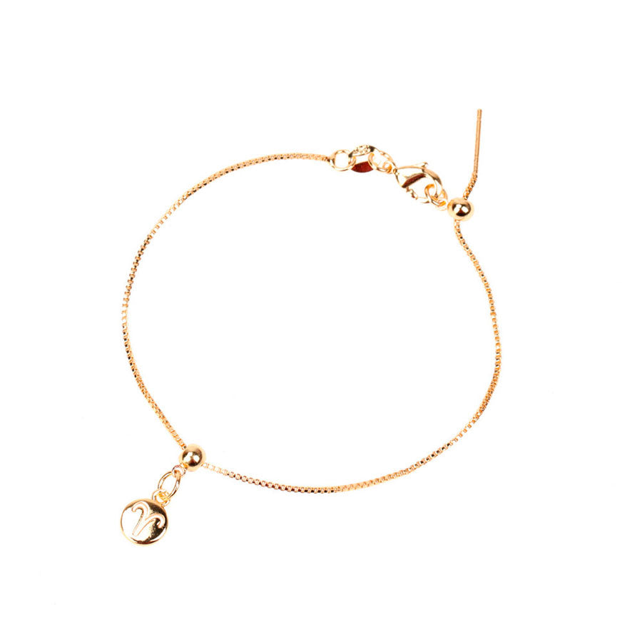 Pulsera Dorada diagrama del Zodíaco