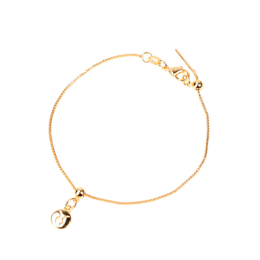 Pulsera Dorada diagrama del Zodíaco