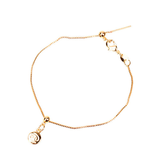 Pulsera Dorada diagrama del Zodíaco
